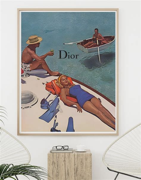 vintage dior poster.